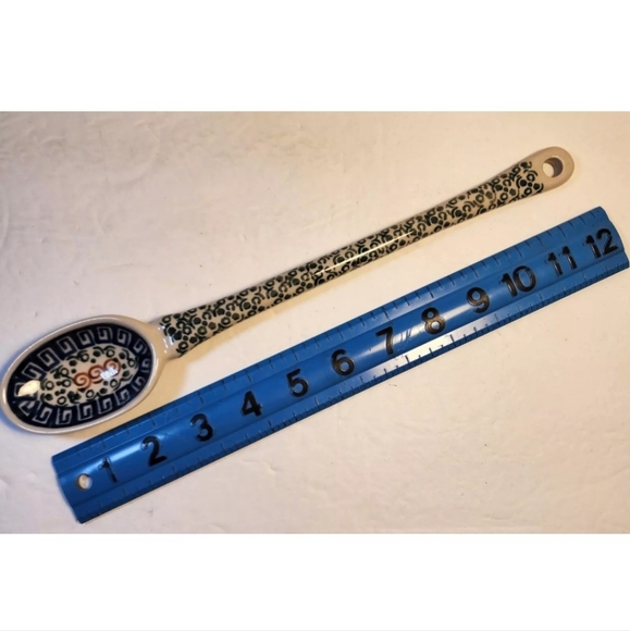 Ceramika Artystyczna Grecian Sea 12" Serving Spoon Boleslawiec Polish Pottery - Picture 10 of 11